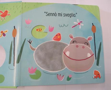 USBORNE - LIBRI TATTILI E SONORI - NON FARMI IL SOLLETICO.. DICE  L'IPPOPOTAMO - Cartolibreria Gianna