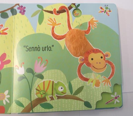 USBORNE - LIBRI TATTILI E SONORI - NON FARMI IL SOLLETICO.. DICE  L'IPPOPOTAMO - Cartolibreria Gianna