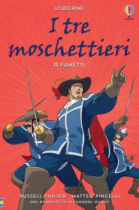 I tre moschettieri a fumetti. Ediz. a colori - Russell Punter - copertina