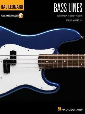 Bass Lines: Hal Leonard Bass Method 500 Grooves - All Styles - All Levels - Matt Scharfglass - cover