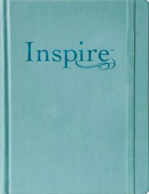 NLT Inspire Bible Large Print, Tranquil Blue - Tyndale Christian Art - cover