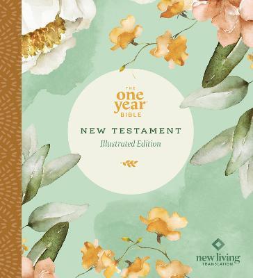 NLT One Year Bible New Testament, Floral - cover