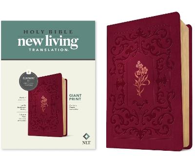 NLT Giant Print Bible, Filament-Enabled Edition, Cranberry - cover