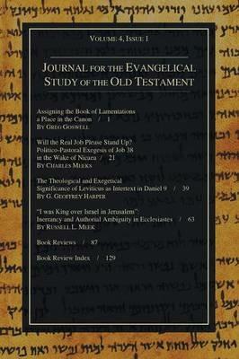 Journal for the Evangelical Study of the Old Testament, 4.1 - cover