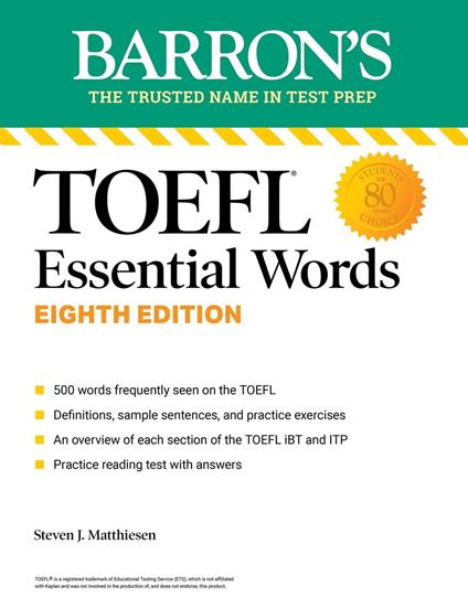 TOEFL Essential Words, Eighth Edition