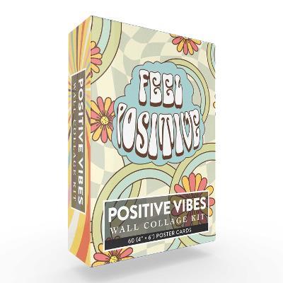 Positive Vibes Wall Collage Kit: 60 (4" × 6") Poster Cards - Adams Media - cover