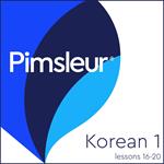 Pimsleur Korean Level 1 Lessons 16-20