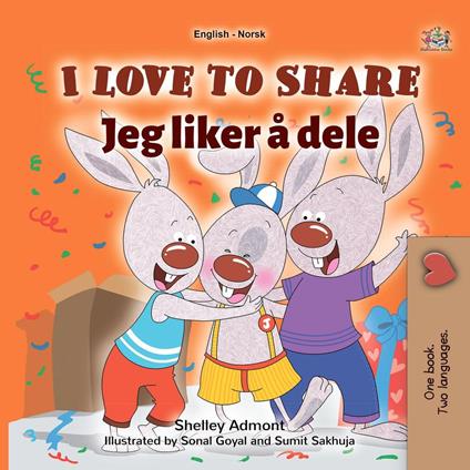 I Love to Share Jeg liker å dele - Shelley Admont,KidKiddos Books - ebook