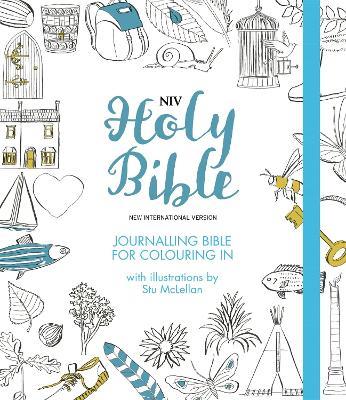 NIV Journalling Bible for Colouring In: With unlined margins and illustrations to colour in - New International Version - cover