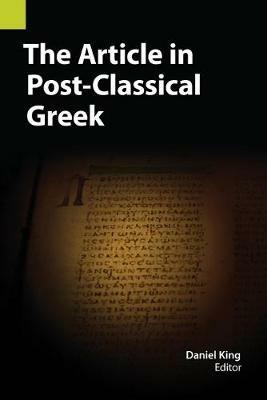 The Article in Post-Classical Greek - cover