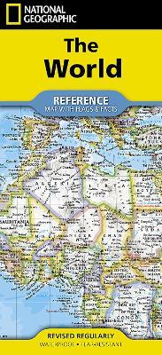 The World Reference Map (folded): folded with flags and facts - National Geographic Maps - cover