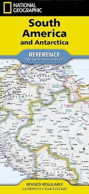 National Geographic South America and Antarctica Map (Folded with Flags and Facts) - National Geographic Maps - cover