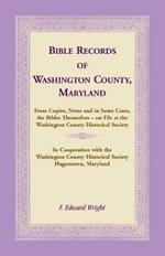 Bible Records of Washington County, Maryland