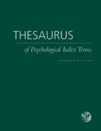 Thesaurus of Psychological Index Terms - Lisa Gallagher Tuleya - cover