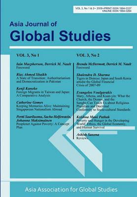 Asia Journal of Global Studies: Vol. 3, Nos. 1 and 2 - cover