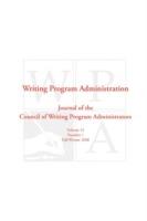 Wpa: Writing Program Administration 32.1 - cover