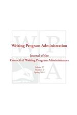 Wpa: Writing Program Administration 37.2 (Spring 2014)