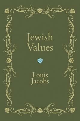 Jewish Values - Louis Jacobs - cover