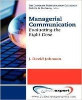 Managerial Communication - Johnson David - cover