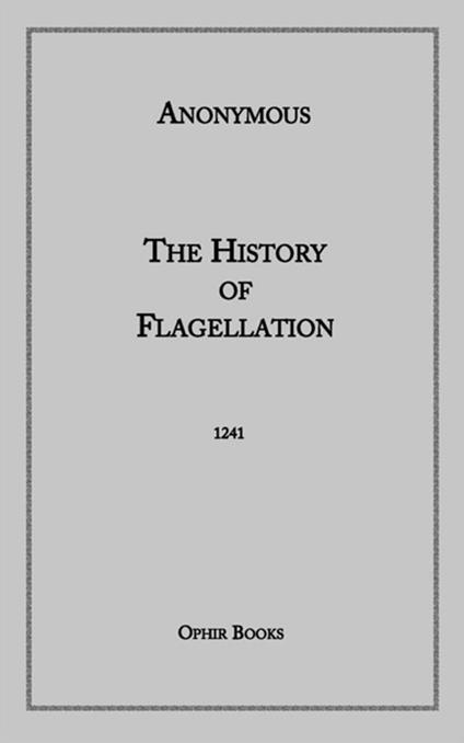 History of flagellation