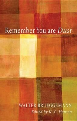 Remember You Are Dust - Walter Brueggemann - cover