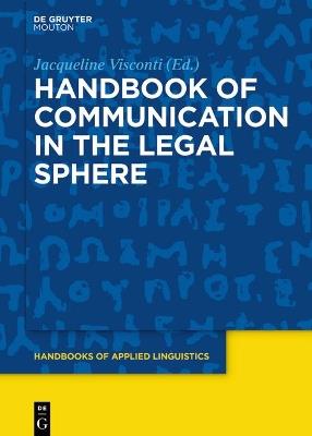 Handbook of Communication in the Legal Sphere - cover