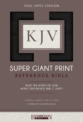 KJV Super Giant Print Bible - Hendrickson Bibles - cover