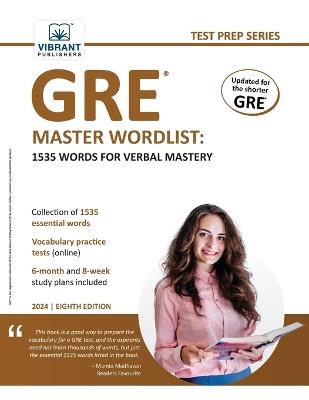 GRE Master Wordlist: 1535 Words for Verbal Mastery - Vibrant Publishers - cover