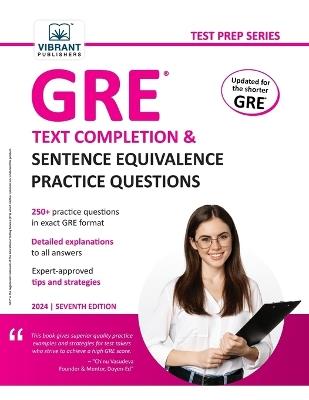 GRE Text Completion and Sentence Equivalence Practice Questions - Vibrant Publishers - cover