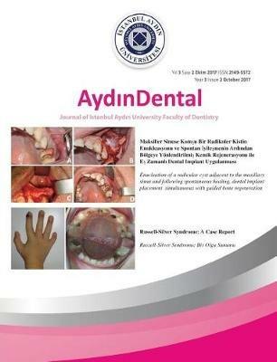 Aydin Dental: Istanbul Aydin University Journal of Faculty of Dentistry - cover