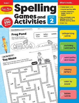 Spelling Games and Activities, Grade 2 Teacher Resource - Evan-Moor Corporation - cover