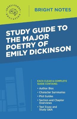 Study Guide to The Major Poetry of Emily Dickinson - cover