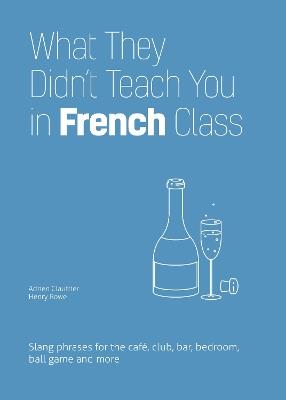 What They Didn't Teach You In French Class: Slang Phrases for the Cafe, Club, Bar, Bedroom, Ball Game and More - Adrien Clautrier,Henry Rowe - cover