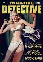 Thrilling Detective, October 1948 - John D MacDonald,J Lane Linklater,C S Montanye - cover