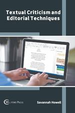 Textual Criticism and Editorial Techniques