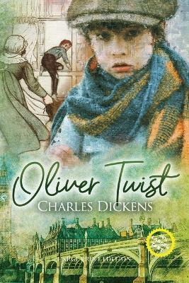 Oliver Twist (Large Print, Annotated) - Charles Dickens - cover