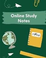 Online Study Notes: Homeschooling Workbook Lecture Notes Weekly Subject Breakdown