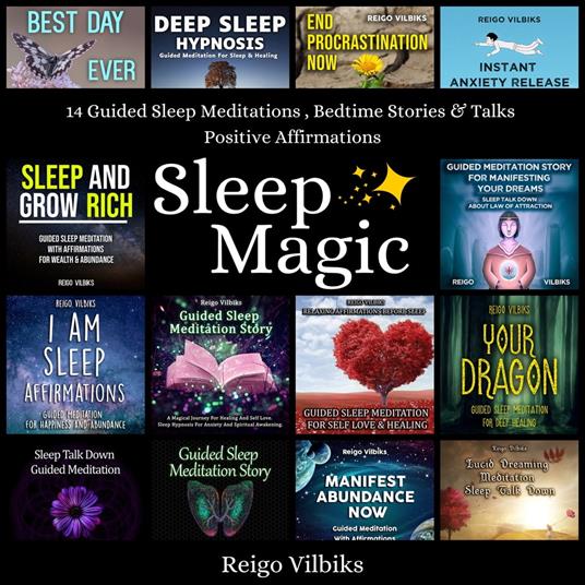 Sleep Magic: 14 Guided Sleep Meditations, Bedtime Stories & Talks, Positive Affirmations