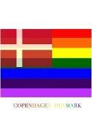 COPENHAGEN DENMARK Gay pride flag blank journal: DENMARK Gay pride flag blank journal - Michael Huhn - cover