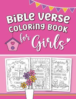 Bible Verse Coloring Book for Girls - The Joyful Way Books - cover