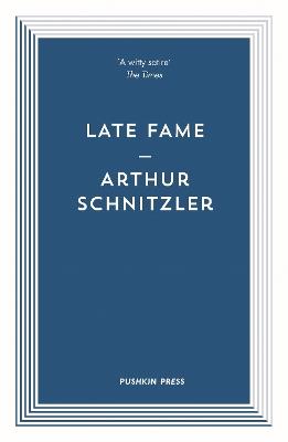 Late Fame - Arthur Schnitzler - cover