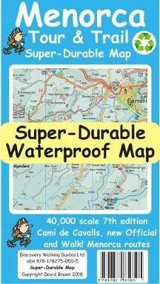Menorca Tour and Trail Super Durable Map (7th edition) - David Brawn - cover