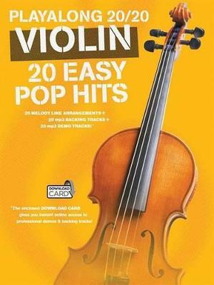 Playalong 20/20 Violin: 20 Easy Pop Hits - Hal Leonard Publishing Corporation - cover