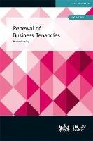 Renewal of Business Tenancies - Michael Haley - cover