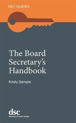 The Board Secretary's Handbook - Kirsty Semple - cover
