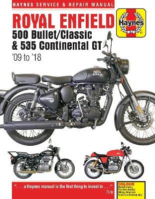 Royal Enfield Bullet and Continental GT Service & Repair Manual (2009 to 2018) - Matthew Coombs - cover