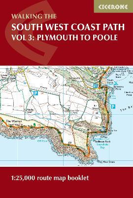 South West Coast Path Map Booklet - Vol 3: Plymouth to Poole: 1:25,000 OS Route Mapping - Paddy Dillon - cover