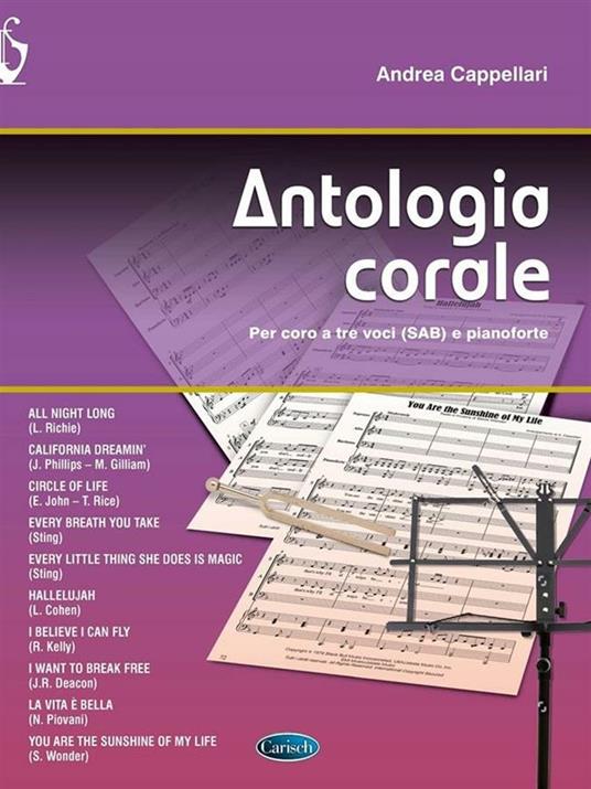  Antologia corale. per coro a tre voci (SAB) e pianoforte -  Andrea Cappellari - copertina