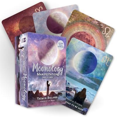 Moonology (TM) Manifestation Oracle: A 48-Card Moon Astrology Oracle Deck and Guidebook - Yasmin Boland - cover