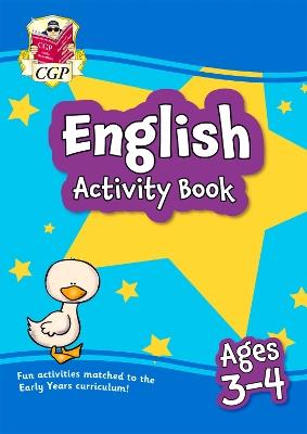 English Activity Book for Ages 3-4 (Preschool) - CGP Books - cover